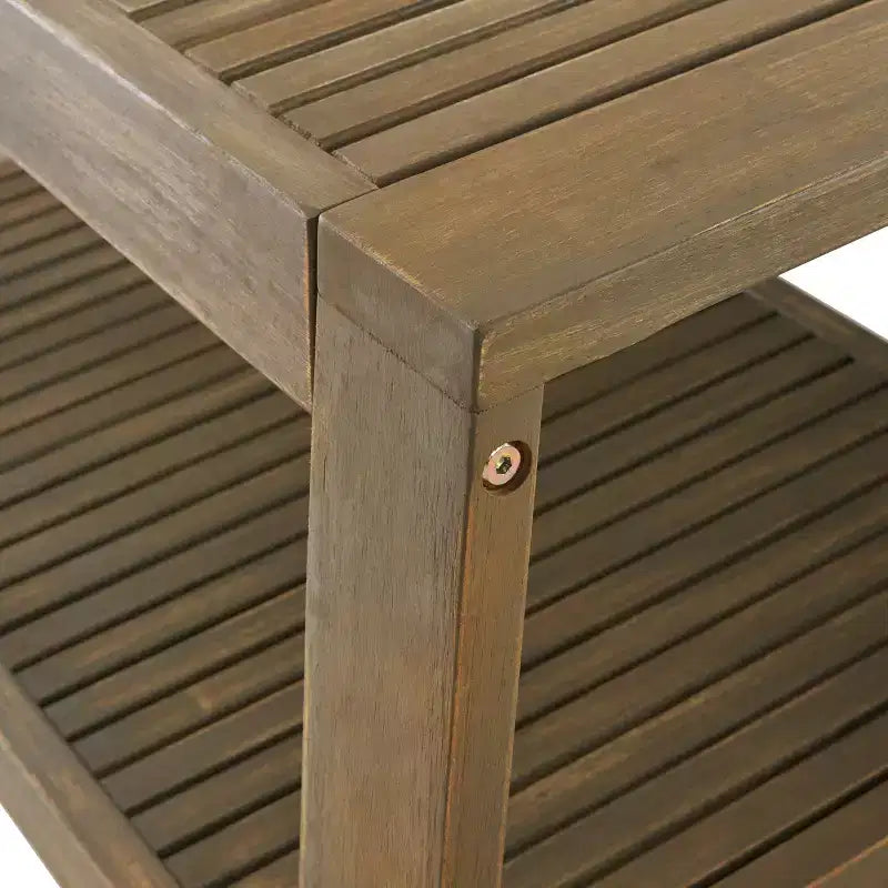 Ensemble de conversation 4 pièces en acacia Grenada - Gris/Gris foncé - Christopher Knight Home