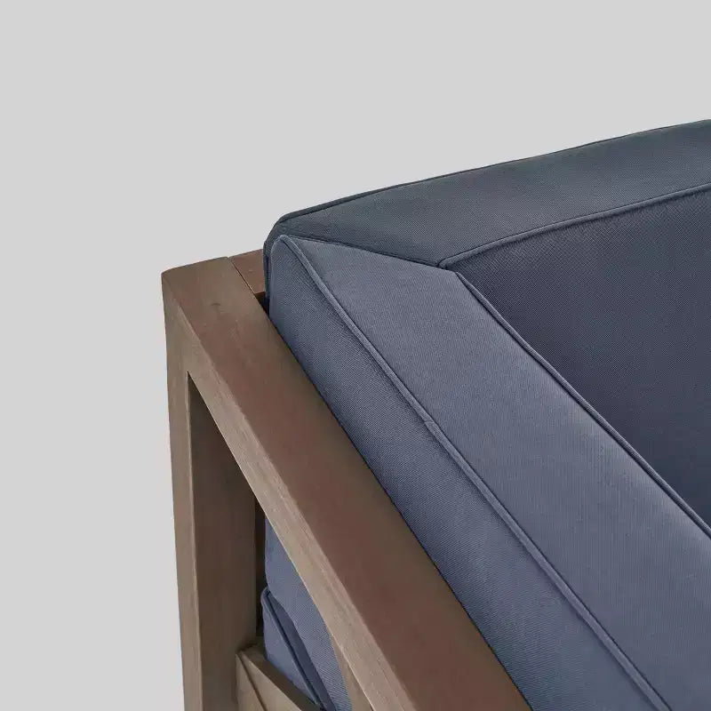 Ensemble de sofa d'extérieur modulaire Brava Acacia 8 pièces - Gris Christopher Knight Home