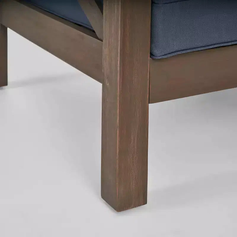 Ensemble de sofa d'extérieur modulaire Brava Acacia 8 pièces - Gris Christopher Knight Home