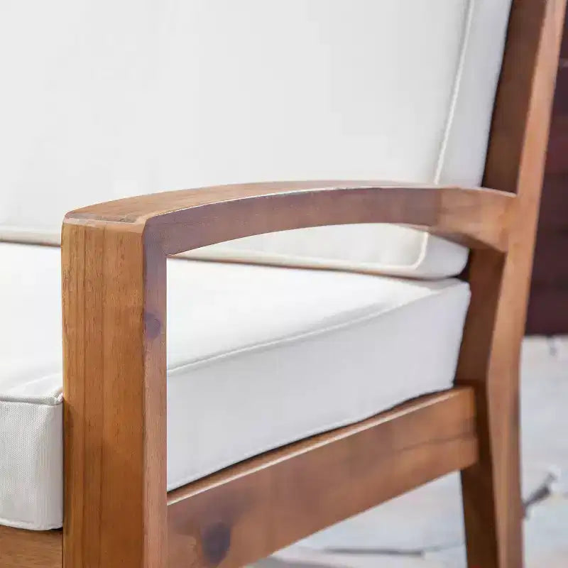 Ensemble de patio sectionnel en acacia de Grenade 6 pièces Teak - Christopher Knight Home : Résistant aux intempéries avec coussins