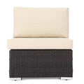 Christopher Knight Home 3pc Santa Rosa Wicker Outdoor Patio Sectional Sofa Multibrown/Beige