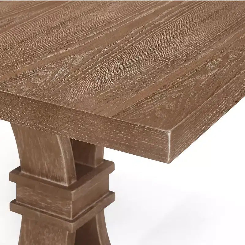 Ensemble de salle à manger extensible 7 pièces en bois rembourré style ferme Christopher Knight Home Fernleaf