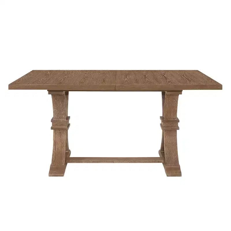 Ensemble de salle à manger extensible 7 pièces en bois rembourré style ferme Christopher Knight Home Fernleaf