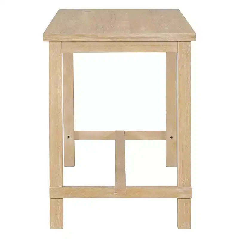 Ensemble de salle à manger 5 pièces Whisen hauteur comptoir avec table élégante classique et 4 chaises