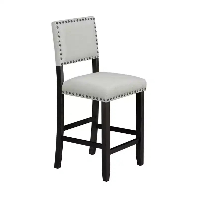 Ensemble de salle à manger 5 pièces Whisen hauteur comptoir avec table élégante classique et 4 chaises
