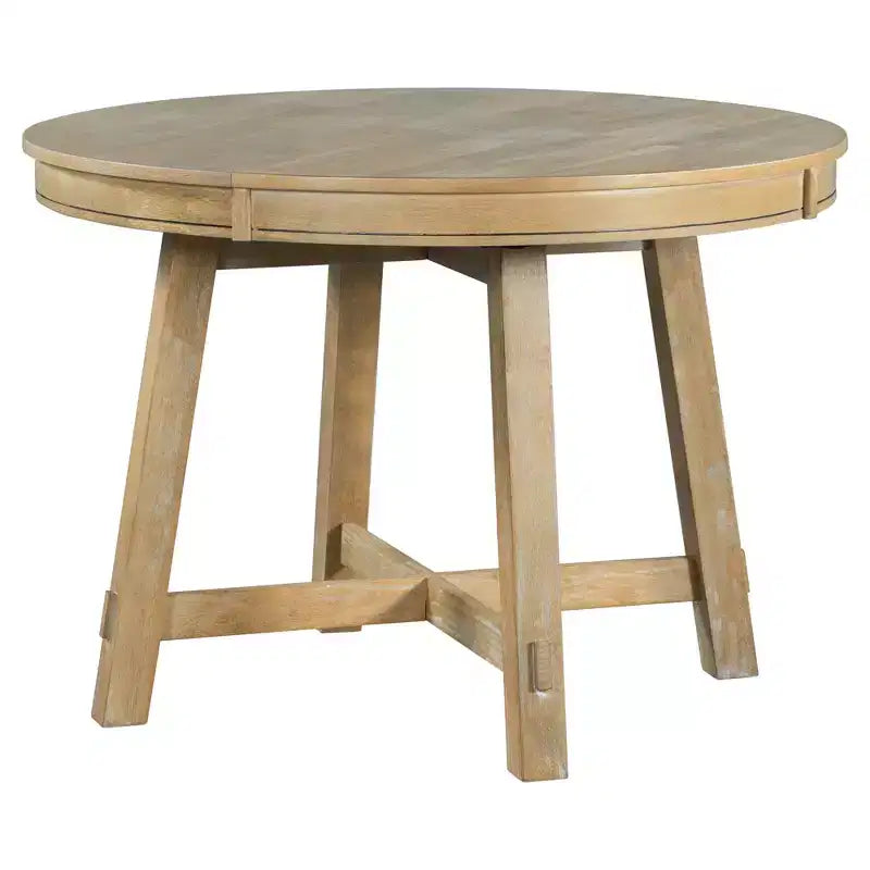 Ensemble de salle à manger de ferme 5 pièces Whisen avec table à manger extensible et 4 chaises de salle à manger rembourrées
