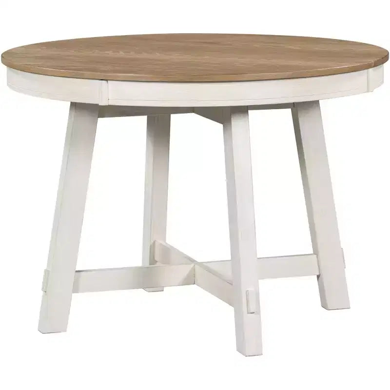 Ensemble de salle à manger de ferme 5 pièces Whisen avec table à manger extensible et 4 chaises de salle à manger rembourrées