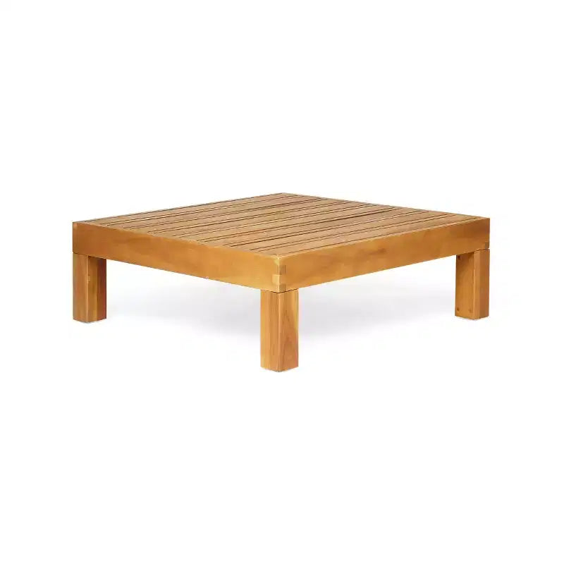 Christopher Knight Home Brava Canapé d'angle d'extérieur 8 places en bois d'acacia avec coussins