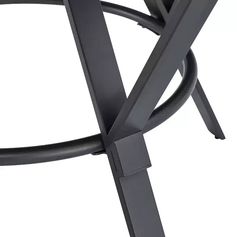 Christopher Knight Home Aura, ensemble de salle à manger moderne 5 pièces avec piètement en métal, marron clair/noir