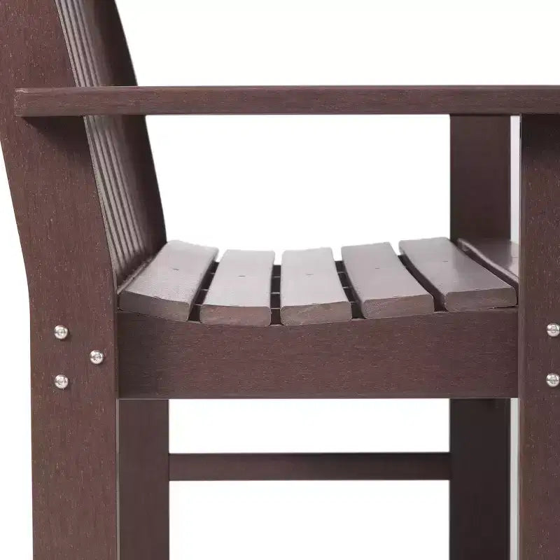 WestinTrends Malibu Ensemble de 5 meubles d'extérieur en PEHD avec canapé et fauteuils à bascule