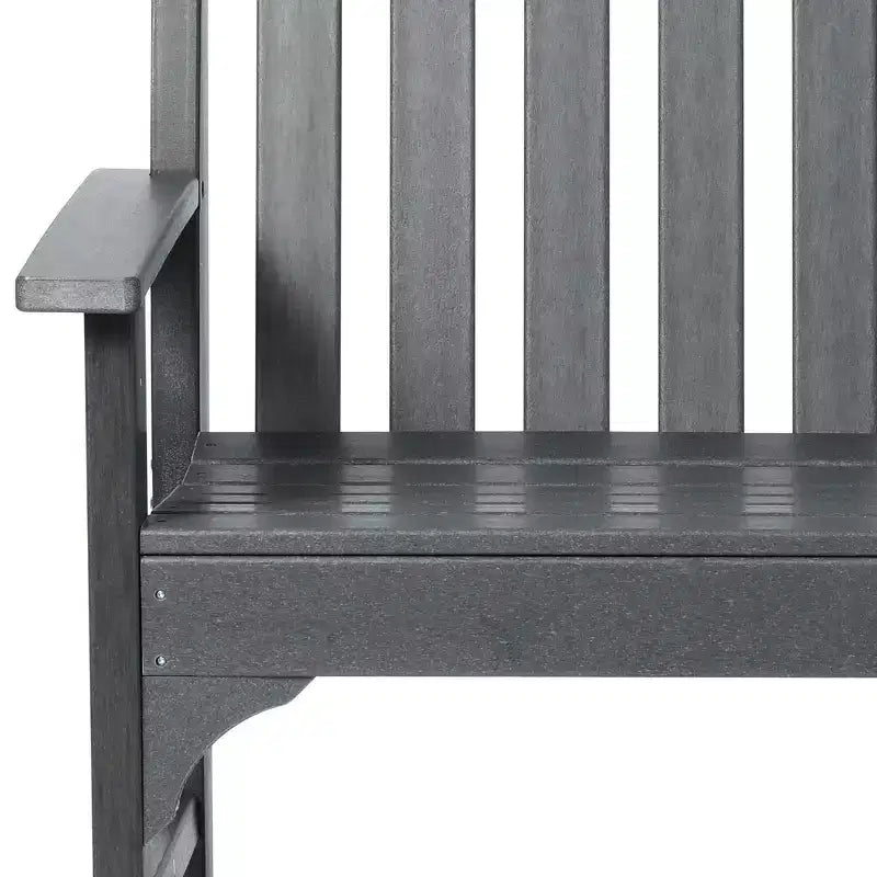 WestinTrends Malibu Ensemble de 5 meubles d'extérieur en PEHD avec canapé et fauteuils à bascule