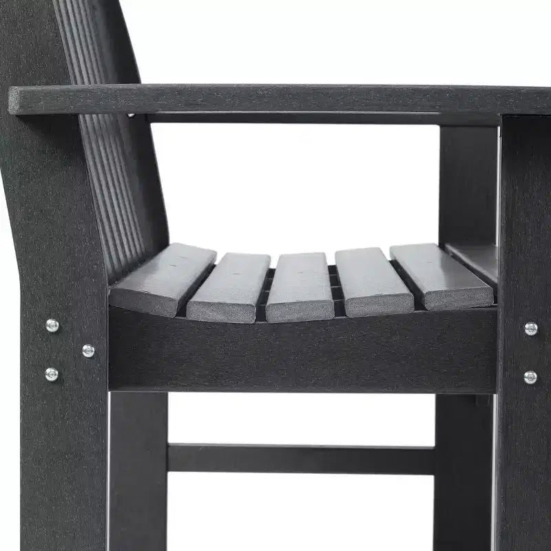 WestinTrends Malibu Ensemble de 5 meubles d'extérieur en PEHD avec canapé et fauteuils à bascule
