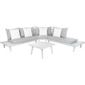 Lansen 4 Piece Corner Living Set - Indoor/Outdoor - PAT7055 - Safavieh