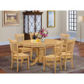 HomeStock Butterfly Leaf Dining Table Set Kitchen Dining Style 1