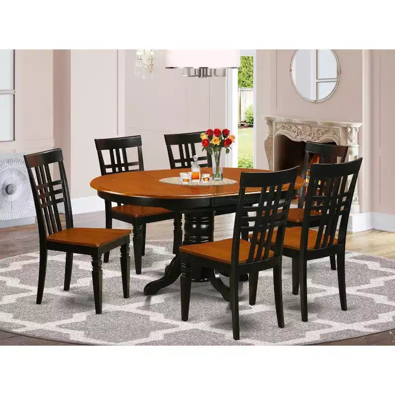 Kenley Kitchen Table And Chair Set Oval Dining Set Traditional