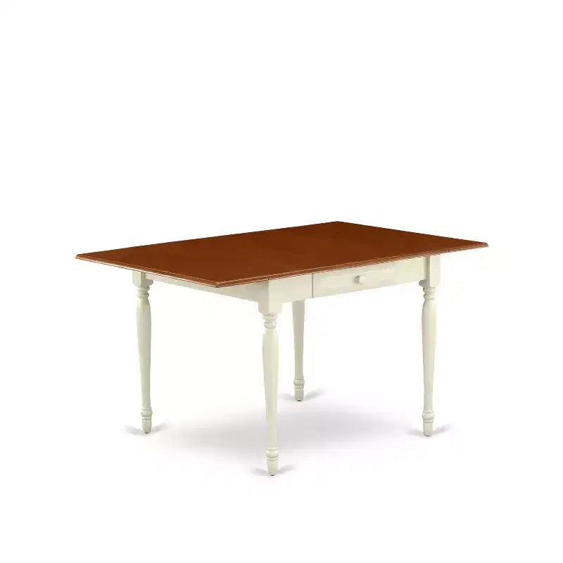Ensemble de salle à manger HomeStock en bois massif, finition cerisier laiteux, moderne