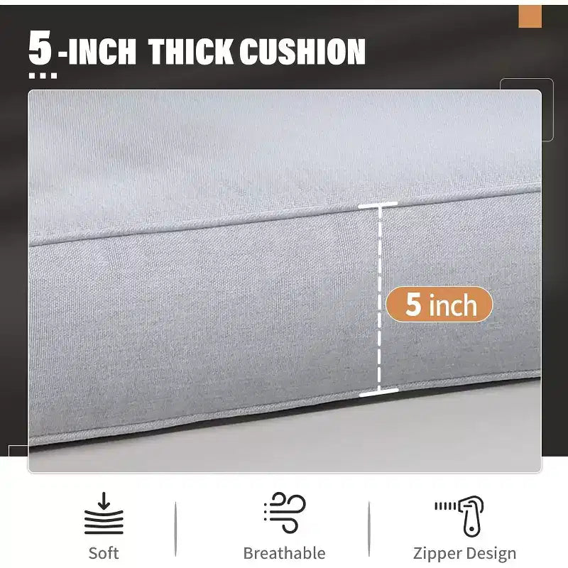 Ensemble de meubles de patio Heynemo en aluminium avec foyer, ensemble de meubles d'extérieur 5 pièces avec coussins pour balcon, véranda et jardin