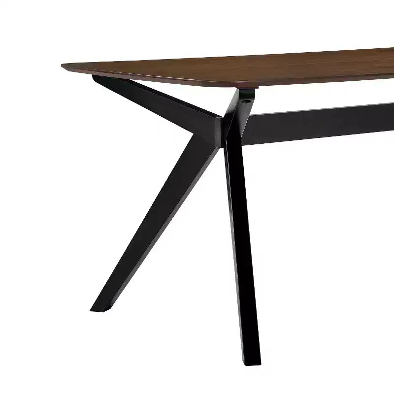 Ensemble de salle à manger tapissé 7 pièces Lareyna de Christopher Knight Home en bois d'hévéa, style milieu de siècle