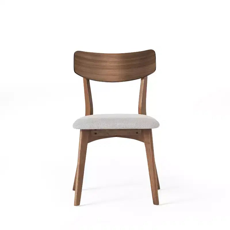Ensemble de salle à manger tapissé 7 pièces Lareyna de Christopher Knight Home en bois d'hévéa, style milieu de siècle