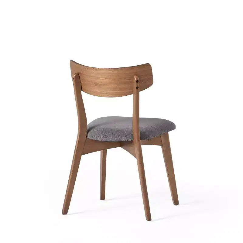Ensemble de salle à manger tapissé 7 pièces Lareyna de Christopher Knight Home en bois d'hévéa, style milieu de siècle
