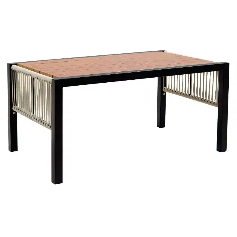 Ensemble de canapés de jardin en fer multi-personnes avec une table, décoration en rotin, imperméable, antirouille, adapté pour le jardin et la pelouse