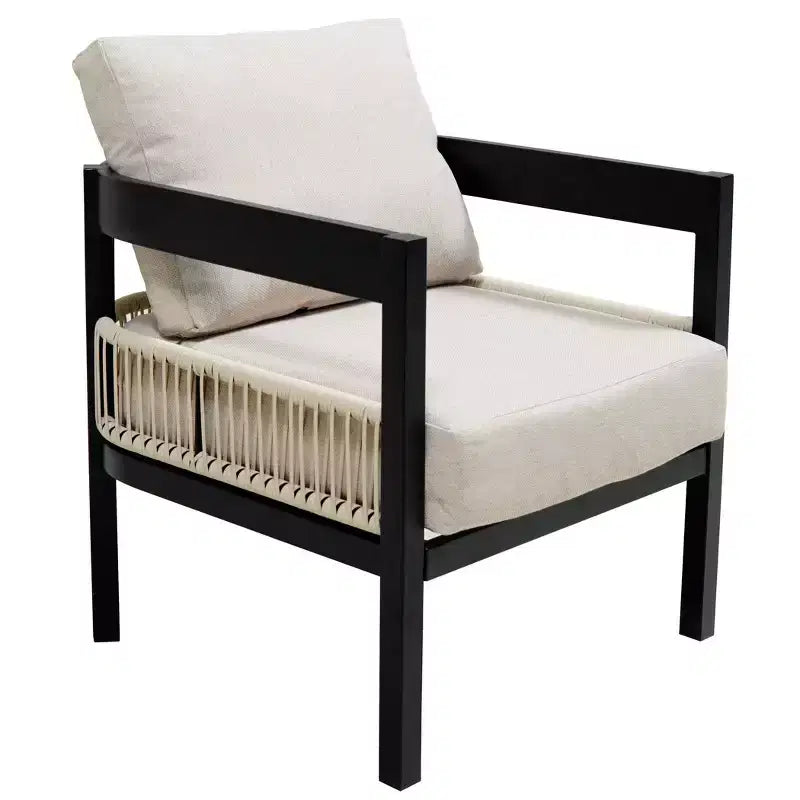 Ensemble de canapés de jardin en fer multi-personnes avec une table, décoration en rotin, imperméable, antirouille, adapté pour le jardin et la pelouse