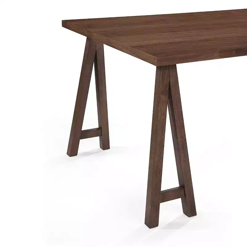 Ensemble de salle à manger 7 pièces en bois rembourré en tissu style moderne du milieu du siècle Christopher Knight Home Kwame