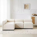 Christopher Knight Home Fermin 83 Modern 4 Piece Modular Sectional Sofa with Rround Back