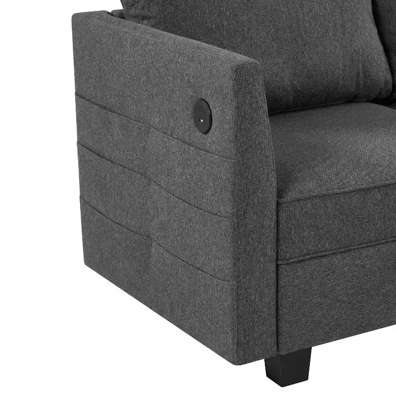 Canapé sectionnel de rangement modulaire 4 places Billy 86