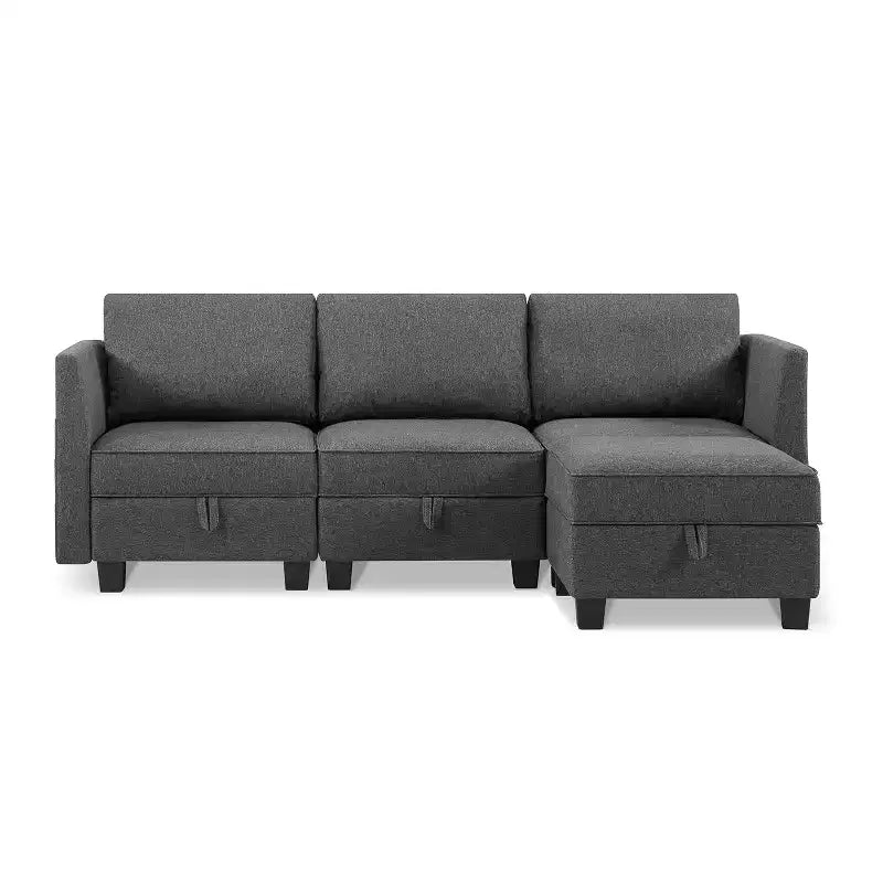 Canapé sectionnel de rangement modulaire 4 places Billy 86