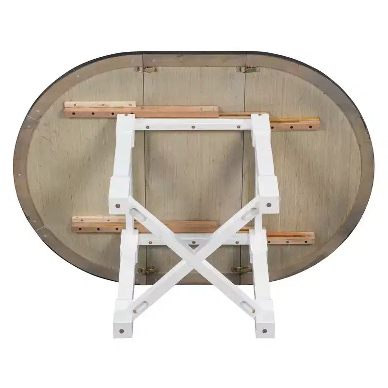 Ensemble de salle à manger extensible 5 pièces Whisen pour 4, table à manger ronde pour 4 avec chaises rembourrées
