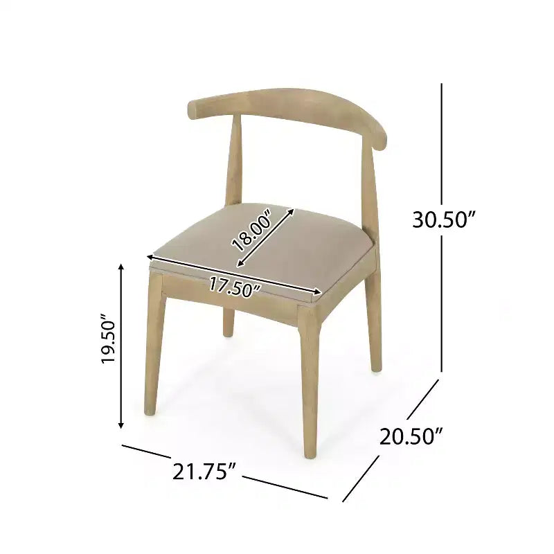 Christopher Knight Home Dason, ensemble de salle à manger moderne du milieu du siècle, 7 pièces, avec chaises rembourrées et table minimaliste