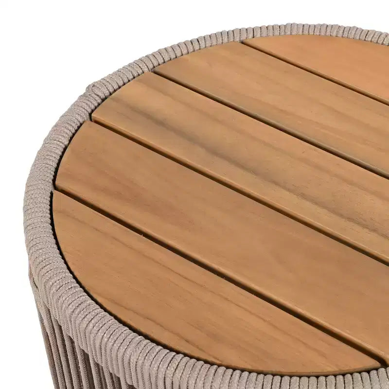 Christopher Knight Home Lariya Ensemble conversationnel 3 pièces d'extérieur avec chaise longue et table d'appoint en bois d'acacia