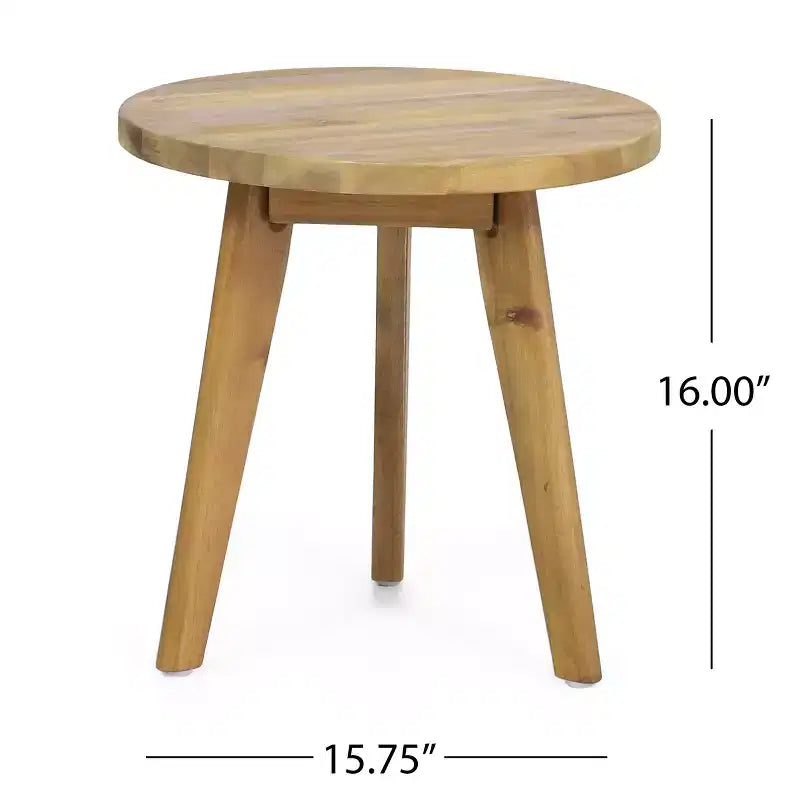 Christopher Knight Home Sylas Ensemble de 3 Meubles de Patio Modernes en Bois d'Acacia avec Dossier Tressé et Coussins Profonds