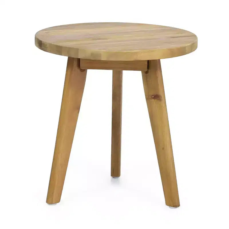 Christopher Knight Home Sylas Ensemble de 3 Meubles de Patio Modernes en Bois d'Acacia avec Dossier Tressé et Coussins Profonds