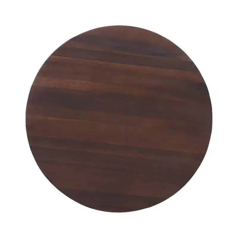 Christopher Knight Home Sylas Ensemble de 3 Meubles de Patio Modernes en Bois d'Acacia avec Dossier Tressé et Coussins Profonds