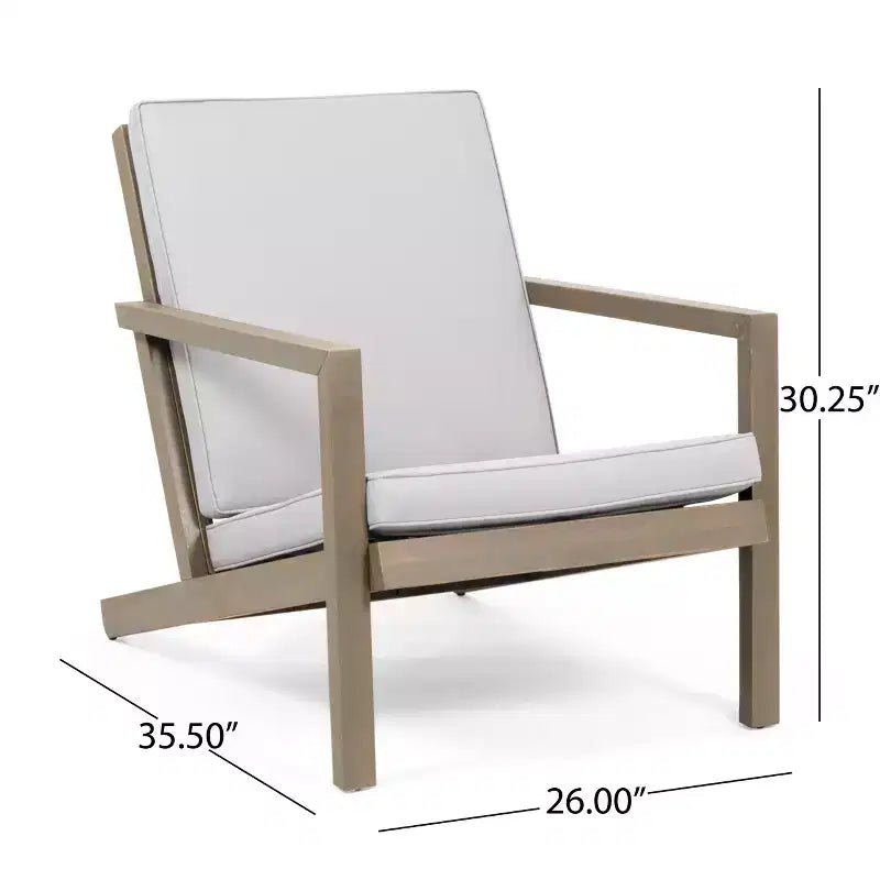 Christopher Knight Home Todd, ensemble de conversation d'extérieur 7 pièces en bois d'acacia avec coussins résistants à l'eau