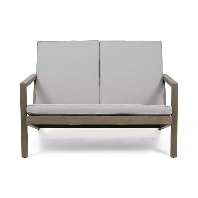 Christopher Knight Home Todd, ensemble de conversation d'extérieur 7 pièces en bois d'acacia avec coussins résistants à l'eau
