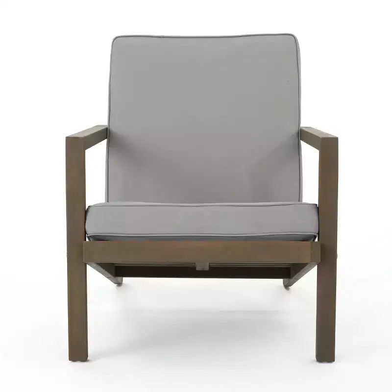 Christopher Knight Home Todd, ensemble de conversation d'extérieur 7 pièces en bois d'acacia avec coussins résistants à l'eau