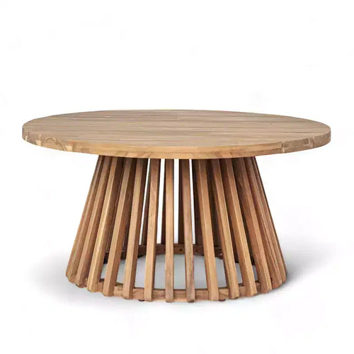 Ensembles de meubles de terrasse 2 pièces avec canapé vert 3 places de 171,45 cm de long et table ronde en bois d'acacia de 80 cm