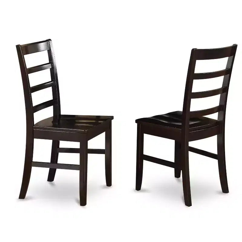 Ensemble de salle à manger HomeStock Belmont – Table avec rallonge et 6 chaises de cuisine, couleur cappuccino