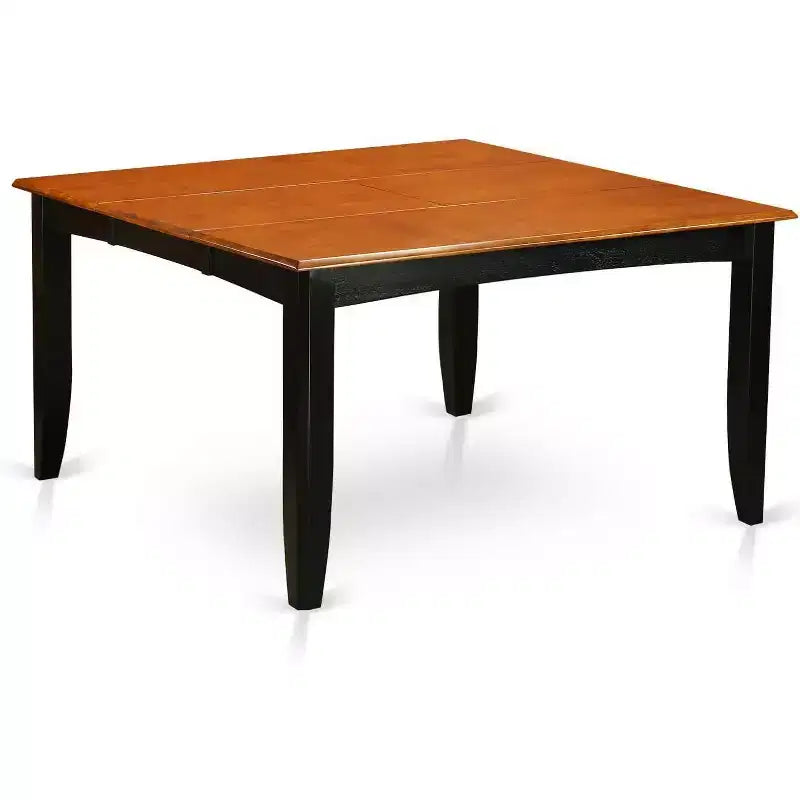 HomeStock Belmont Ensemble Table Carrée 9 Pièces 36/54 Pouces Avec Rallonge Papillon De 18 Pouces Et 8 Chaises De Salle À Manger Assise Bois