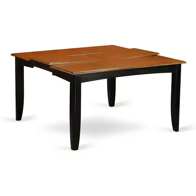 HomeStock Belmont Ensemble Table Carrée 9 Pièces 36/54 Pouces Avec Rallonge Papillon De 18 Pouces Et 8 Chaises De Salle À Manger Assise Bois