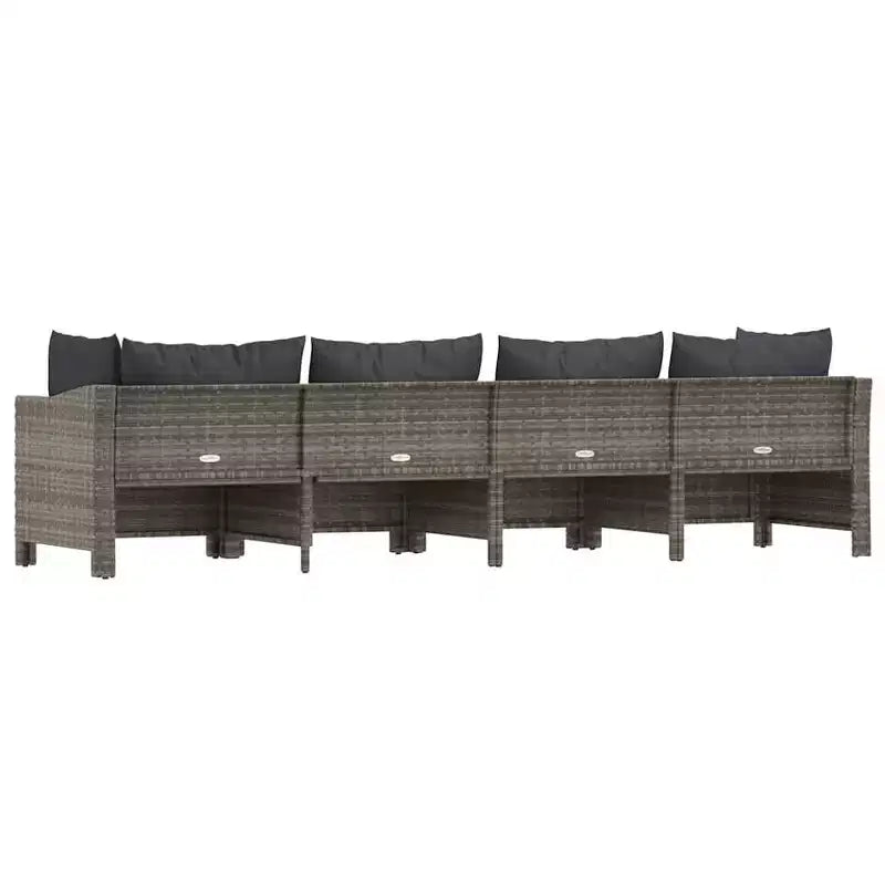 vidaXL Salon de jardin gris