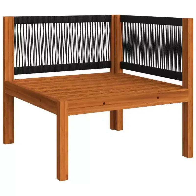 vidaXL Salon de jardin moderne 4 pièces - Crème, bois d'acacia massif avec coussins confortables - Design intemporel pour jardin, terrasse ou salon