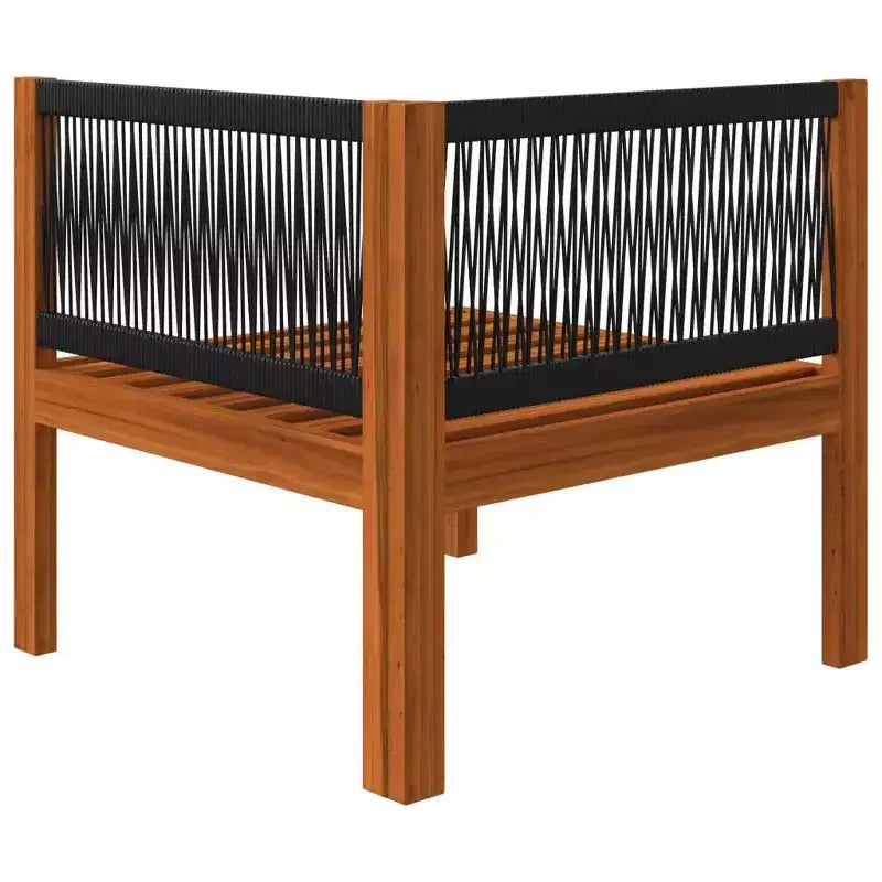 vidaXL Salon de jardin moderne 4 pièces - Crème, bois d'acacia massif avec coussins confortables - Design intemporel pour jardin, terrasse ou salon