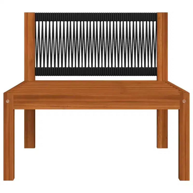 vidaXL Salon de jardin en bois d'acacia massif - 6 pièces avec coussins crème, meubles d'extérieur résistants aux intempéries pour jardin, patio, salon, design rustique