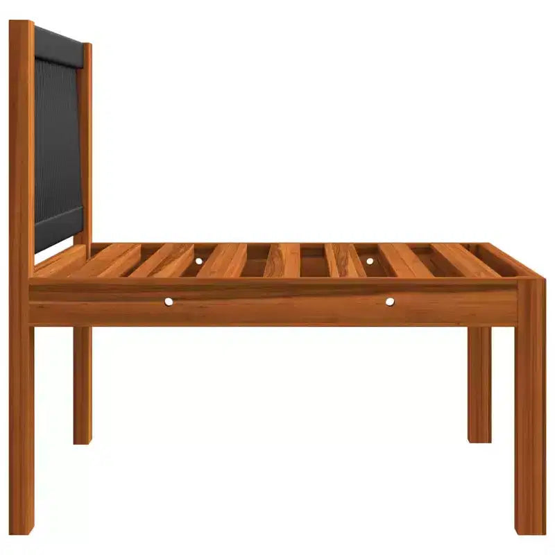 vidaXL Salon de jardin en bois d'acacia massif - 6 pièces avec coussins crème, meubles d'extérieur résistants aux intempéries pour jardin, patio, salon, design rustique