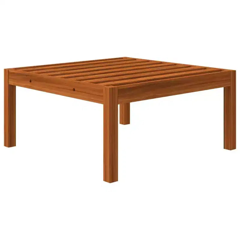 vidaXL Salon de jardin en bois d'acacia massif - 6 pièces avec coussins crème, meubles d'extérieur résistants aux intempéries pour jardin, patio, salon, design rustique