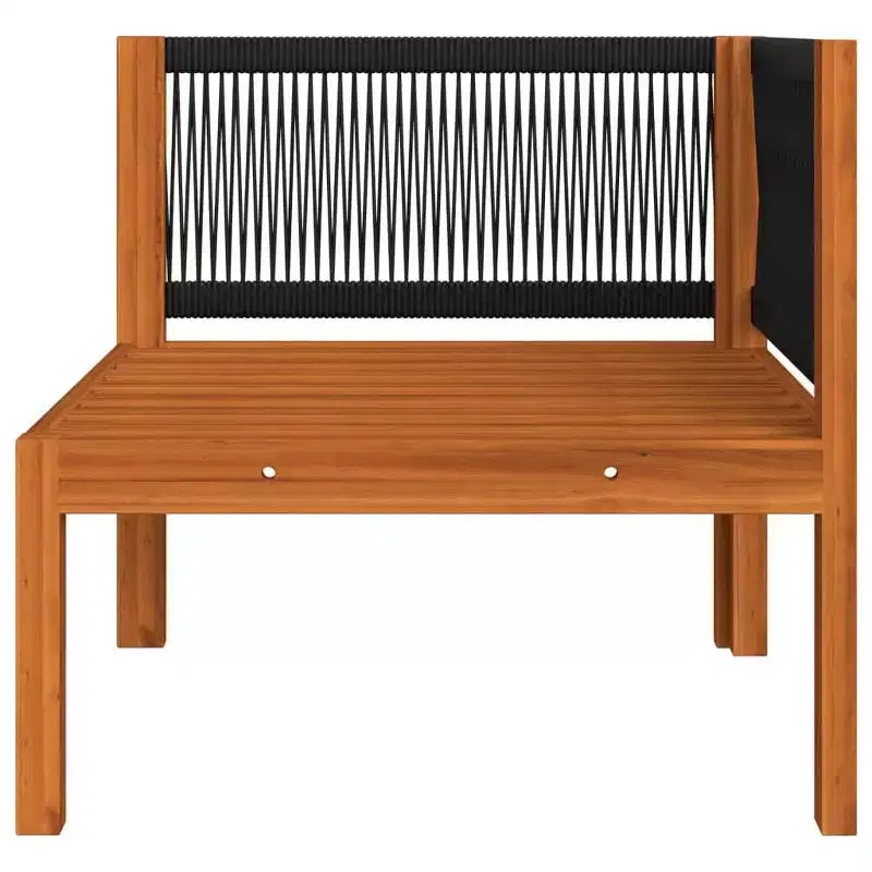 vidaXL Salon de jardin en bois d'acacia massif - 6 pièces avec coussins crème, meubles d'extérieur résistants aux intempéries pour jardin, patio, salon, design rustique